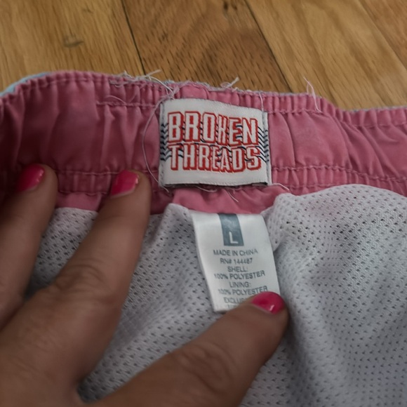 Broken Threads Flamingo Board Shorts Trunks - Picture 3 of 5